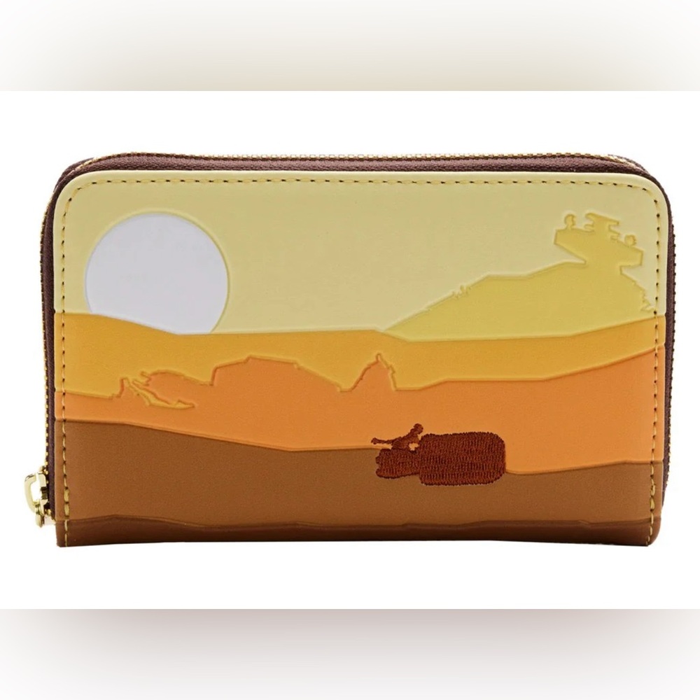 Loungefly Star Wars Desert Scene Wallet with Zipper Hardtag